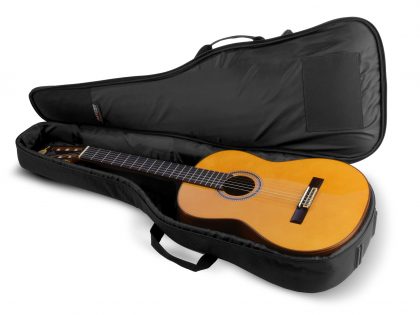 Full open view UpStart Small Body Acoustic Guitar Gig Bag