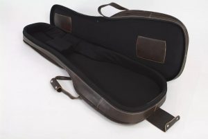Acoustic Bass Guitar Gig Bag by Harvest Fine Leather, Cowhide Brown
