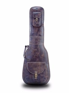 Leather Gig Bag by Harvest Fine Leather, Buffalo Crackle Brown