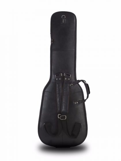 Leather Bass Gig Bag by Harvest Fine Leather, Buffalo Napa Black