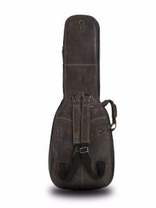 Double Bass Gig Bag by Harvest Fine Leather. Cowhide Brown