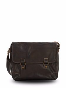 Leather Laptop Bag by Harvest Fine Leather, Top Grain Cowhide Brown