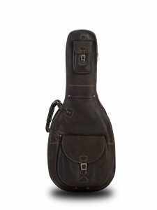Leather ES335 Gig Bag by Harvest Fine Leather, Cowhide Brown