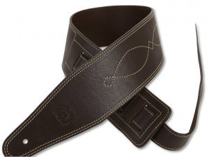 Leather Bass Strap by Harvest Fine Leather, Silverado Brown