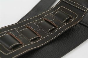 Extra Long Leather Guitar Strap by Harvest Fine Leather, Brown