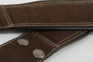 Harvest Fine Leather Buffalo Nubuck Bass/Guitar Case Backpack Straps, Brown