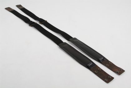 Harvest Fine Leather Buffalo Crackle Bass/Guitar Case Backpack Straps, Brown