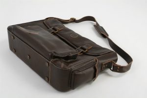Leather Utility Bag by Harvest Fine Leather, Top Grain Cowhide Brown